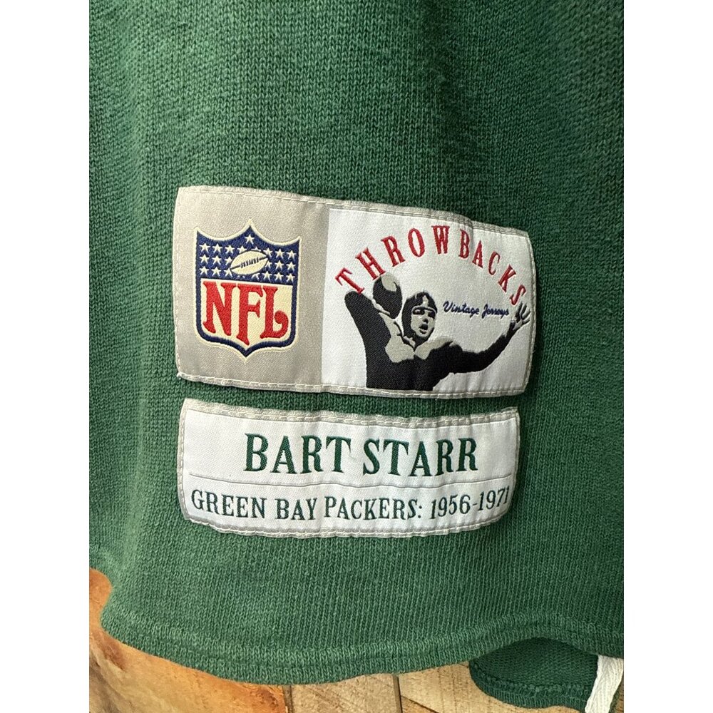 Vintage Bart Starr Green Bay Packers Throwback Sweater #15 Large - Picture 2 of 9